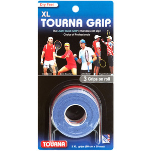 [투나 그립 3 팩 XL] Tourna Grip Blue 3 Pack XL