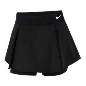 [나이키 여성용 코트 엘레베이티드 플라운시 테니스 스커트] NIKE Women`s Court Elevated Flouncy Tennis Skirt (치마길이 옵션) - Black