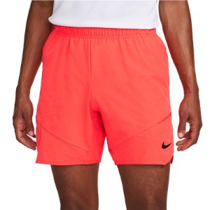 [나이키 남성용 코트 드라이핏 어드밴티지 7인치 테니스 반바지] NIKE Men`s Court Dri-FIT Advantage 7 Inch Tennis Short - Bright Crimson