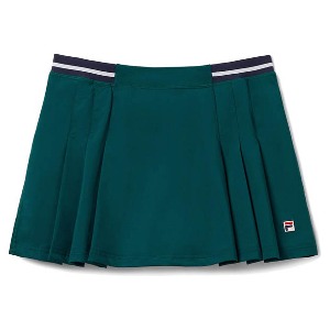[휠라 여성용 Heritage 시그니쳐 테니스 스커트] FILA Women`s Heritage Signature Tennis Skirt - Deep Teal