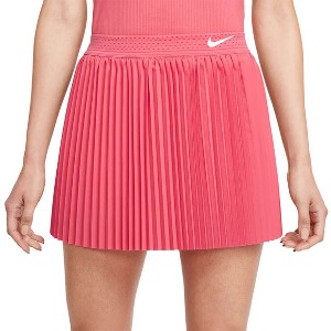 [나이키 여성용 드라이-핏 클럽 플리티드 테니스 스커트] NIKE Women`s Dri-Fit Club Regular Pleated Tennis Skirt - Sea Coral and White