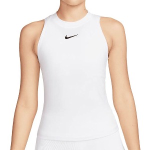 [나이키 여성용 드라이핏 어드밴티지 테니스 탱크] NIKE Women&#039;s Dri-Fit Advantage Tennis Tank - White and Black