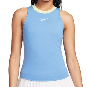 [나이키 여성용 드라이핏 어드밴티지 테니스 탱크] NIKE Women&#039;s Dri-Fit Advantage Tennis Tank - University Blue